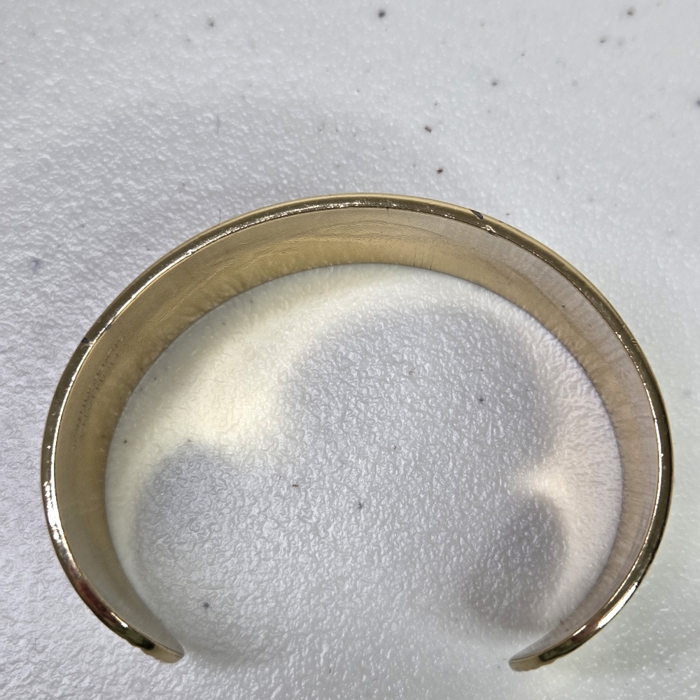 Montana Silversmiths Silver/ Gold Aztec Southwestern Wide Cuff Bracelet Cuff - Picture 9 of 16